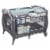 Baby Trend Trend E Nursery Center Playard Play Crib with Bassinet, Doodle Dots Perspective: front