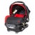 Baby Trend Ally Newborn Baby Infant Car Seat Travel System with Cover, Mars Red Perspective: front