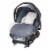 Baby Trend Ally Newborn Baby Infant Car Seat Travel System w/Cover,Gray Magnolia Perspective: front