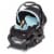 Baby Trend Secure Snap Gear 35 Infant Car Seat with 3 Panel Canopy, Purest Blue Perspective: front