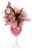 World Class Cheers to Mom Floral Vase Arrangement Perspective: front