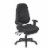 High Back Multi Function Ergonomic Chair in Black Fabric Perspective: front