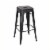 Bristow 30  Antique Metal Barstool Antique Black Finish 2 Pack Perspective: front