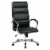 High Back Executive Black Faux Leather Chair Perspective: front