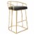 Luna 30  Barstool in Black Faux Leather by OSP Home Furnishings Perspective: front