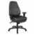 Deluxe Multi-Function High Back Chair in Dillon Black Faux Leather Perspective: front