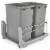 Rev-A-Shelf Double Pullout Trash Cans 35 qt. with Soft-close, 53WC-1835SCDM-217 Perspective: front