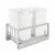 Rev-A-Shelf Double Pull Out Kitchen Cabinet 35 Qt Trash Can, 5349-18DM-2 Perspective: front