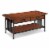 Leick Ironcraft Wood Coffee Table in Brown Burnished Oak Perspective: front