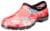 Sloggers Waterproof Comfort Coral Floral Fun Print Gardening Shoes Perspective: front
