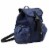 Bodhi Microfiber Fashion Drawstring Flap Backpack - Navy Camo Perspective: front