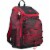 Fuel Wide Mouth Bungee Backpack - Red Camo Perspective: front