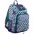 Fuel Wide Mouth Bungee Backpack - Chevron Deep Cobalt Perspective: front