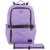 Bodhi Baby Rubin Weekender Tech Diaper Backpack - Purple Chambray Perspective: front