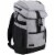 Fuel Barrier Top-Loading Backpack w/ Insulated Zip-Cooler Flap Pocket - Light Grey Chambray Perspective: front