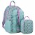 Fuel Deluxe Backpack/Lunch Bag Combo - Pink/Blue Perspective: front