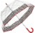 ShedRain Automatic Open Bubble Umbrella - Yippee Red Perspective: front