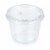 Sensations® Portion Plastic Cups With Lids - Clear Perspective: front