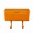 Special Lite Products SHN-1006-ORG Mid Modern Nash Horizontal Mailbox, Orange Perspective: front