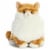 Aurora World Fat Cats Butterball Tabby Plush Perspective: front