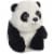 Aurora 5" Plush Stuffed Animal - Lin Lin Panda Perspective: front