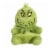 Aurora Mini Green Dr. Seuss Palm Pals 5 inch Grinch Whimsical Stuffed Animal Perspective: front