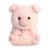 Aurora World Rolly Pet Prankster Pig Plush Perspective: front