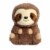 Aurora Mini Brown Rolly Pet 5inch Seth Sloth Round Stuffed Animal, One ...