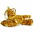 Aurora World 8" Mini Flopsie Plush Molly the Orange Tabby Cat Perspective: front