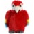 Aurora World Mini Flopsie Toy Scarlet Macaw Parrot Plush, 8" Perspective: front