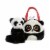 Aurora World Fancy Pals Pet Carrier Bright Eyes Panda Plush Perspective: front