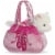 Aurora World Fancy Pals Plush Ballet Toy Pet Carrier, Pink Perspective: front