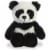 Aurora Panda Plush, White/Black Perspective: front