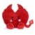 Aurora World 5"Palm Pals Klaus Heart Plush Perspective: front