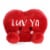 Aurora World 5"Love Ya Candy Heart Plush Perspective: front