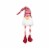 Northlight 29  Red and White Smiling Gnome Christmas Decoration Perspective: front