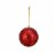 Northlight 4ct Red Hot Mirrored Glass Disco Ball Christmas Ornaments 3.5 Perspective: front