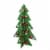 Northlight 28  Pre-Lit Battery Operated Green and Red LED Christmas Tree Tabletop Decor Perspective: front