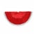 Northlight 48 Red and White Quilted Faux Fur Border Christmas Tree Skirt Perspective: front
