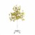 Northlight 5' Pre-Lit LED Lighted Fall Harvest Yellow Maple Leaf Artificial Tree - White Perspective: front