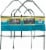 Panacea Gothic Folding Fence - Green Perspective: front