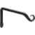 Panacea™ Forged Straight Hook - Black Perspective: front
