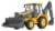 R/C 1:18 Volvo Backhoe Loader BL71 Perspective: front