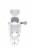 Valley Forge Aluminum Flag Pole Bracket - White Perspective: front