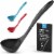 Zulay Kitchen Large Nylon Ladle Scoop Spoon - Black Perspective: front