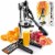 Zulay Kitchen Heavy Duty Citrus Juicer - Extra Tall Black Perspective: front