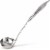 Zulay Kitchen Stainless Steel Ladle with Comfortable Grip 12 Inch Perspective: front