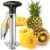 Zulay Kitchen Stainless Steel Pineapple Corer - Black Perspective: front