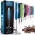 Zulay Kitchen MILK BOSS Milk Frother With Stand - Blue Metallic Perspective: front