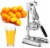 Zulay Kitchen Premium Citrus Juicer - Extra Tall Chrome Finish Perspective: front